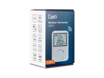Termostat GETI GRT02 bezdrôtový
