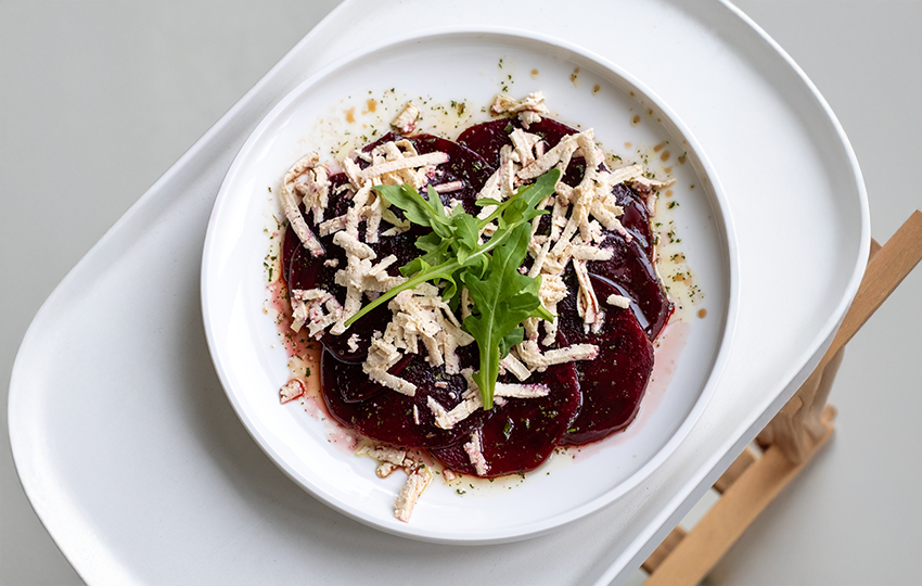 Carpaccio z červenej repy