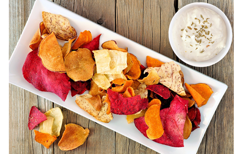 Domáce zeleninové chipsy