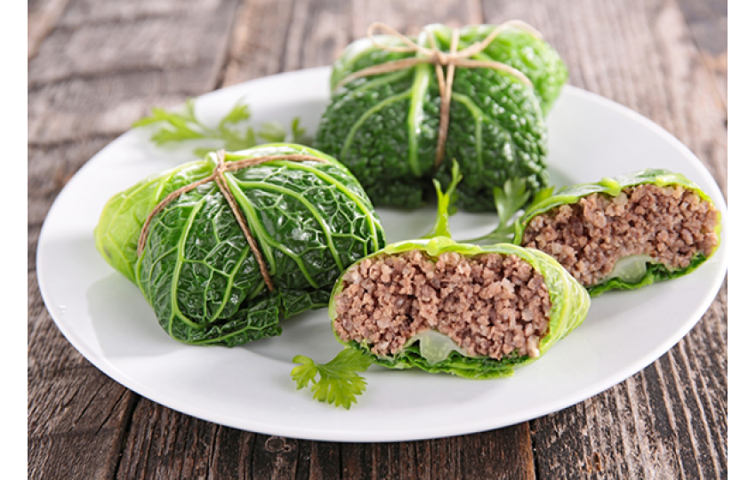 Kapustové listy plněné mletým masem