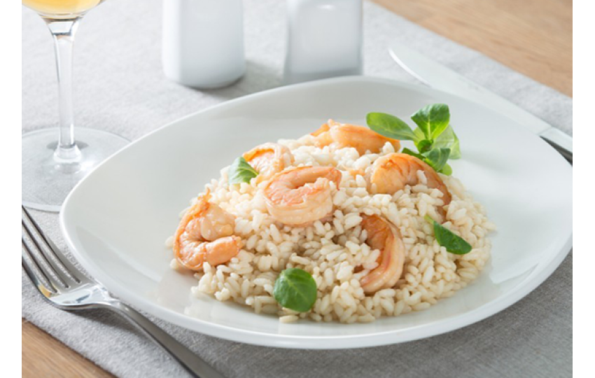 Krevety na víně a česneku