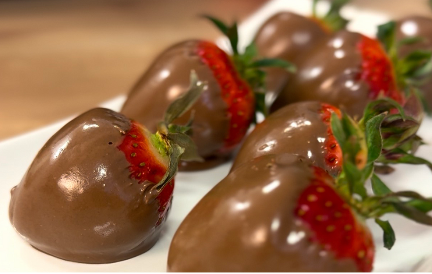 Jahody máčené v Nutrinelle Prodietix