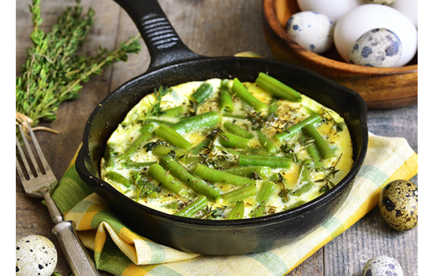 Omeleta s fazuľkami