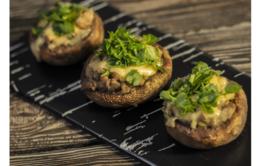 Plněné žampiony Portobello