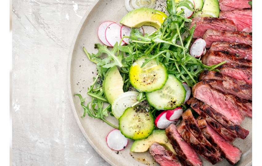 Salát s hovězím steakem