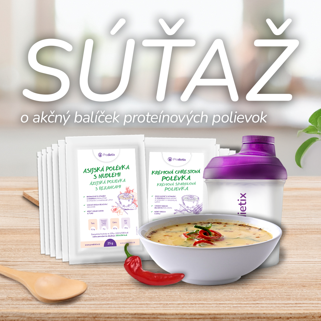 Súťaž o balíček proteínových polievok