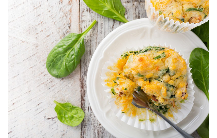 Špenátový koláč s cottage syrom