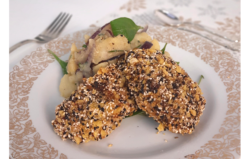 Kurací rezeň v sezamovej kruste