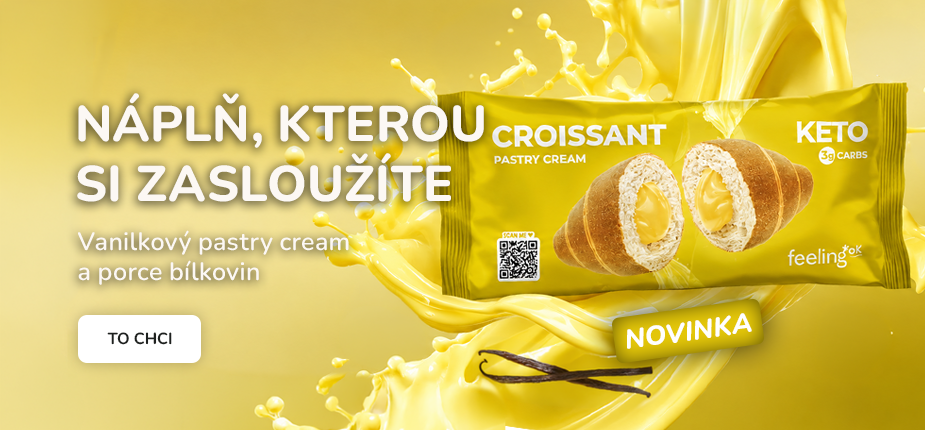 Proteinový croissant Pastry Cream