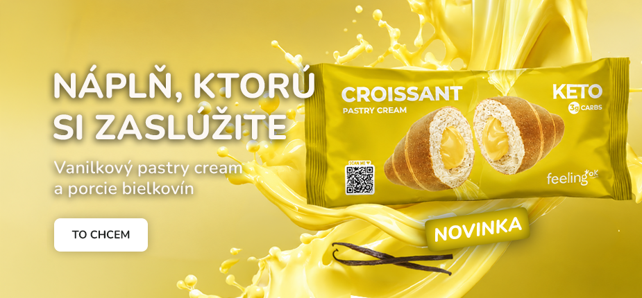 Proteínový croissant Pastry Cream