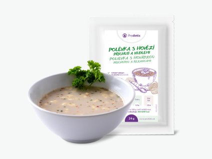 polevka s hovezi prichuti a nudlemi