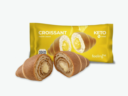 proteinovy croissant pastry cream