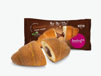 proteinovy croissant cocoa cream