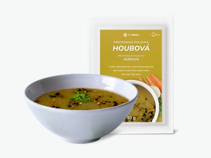 Proteinová polévka houbová