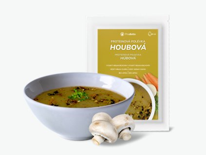 proteinova polevka houbova