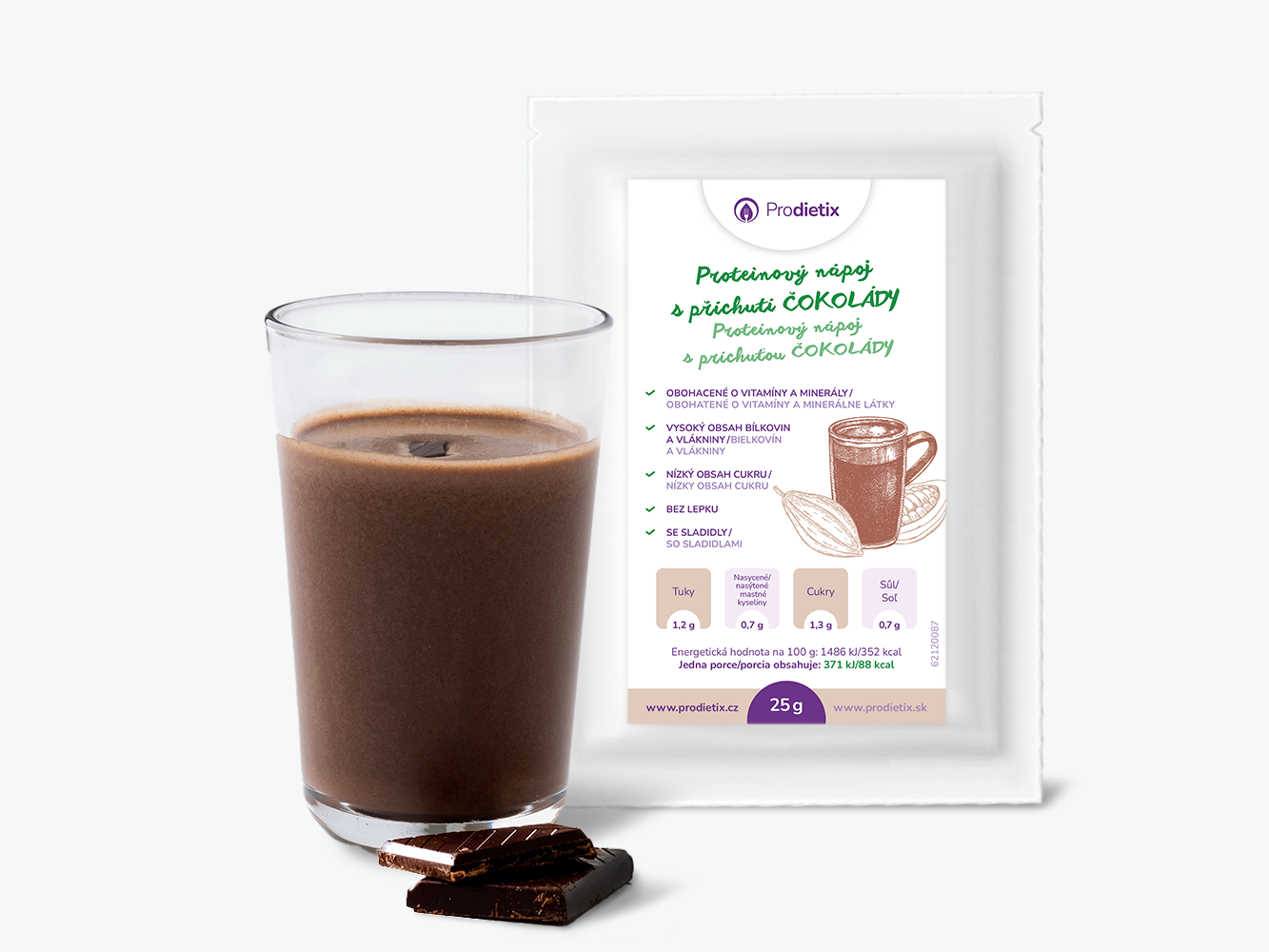 Prodietix prodietix | proteinový nápoj s příchutí čokolády | 25 g