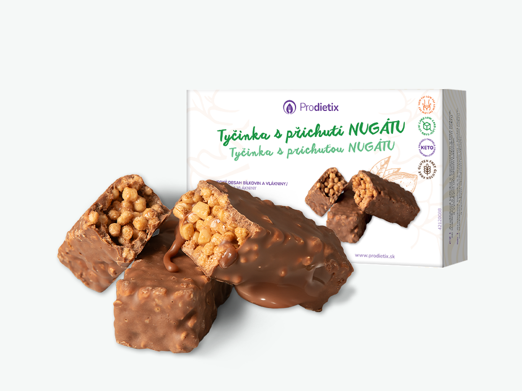 prodietix | tyčinka (baleno po 3 porcích) | 126 g | s příchutí nugátu