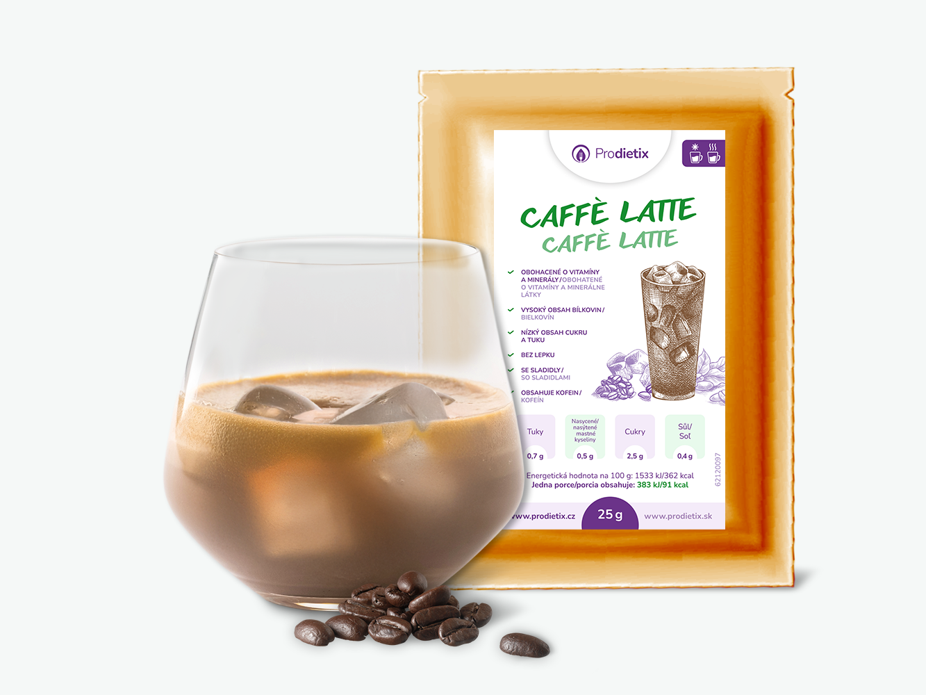 prodietix | caffé latte | 25 g