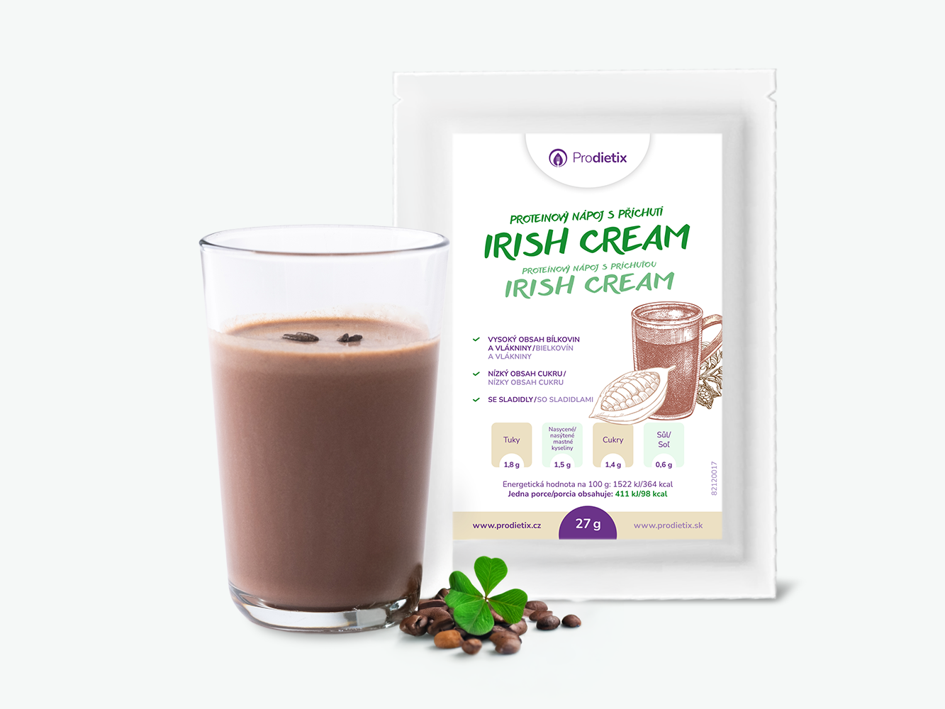 prodietix | proteinový nápoj s příchutí irish cream | 27 g
