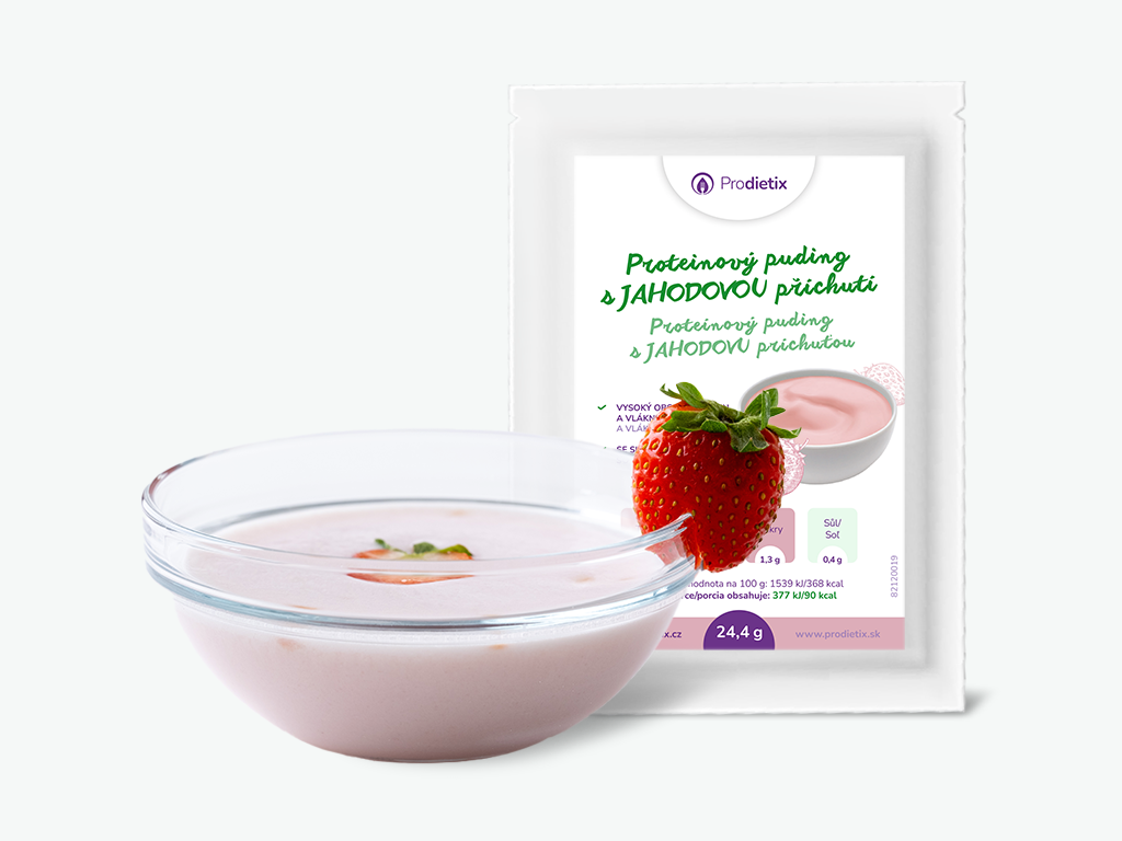 proteinový prodietix | proteinový pudink s jahodovou příchutí | 24,5 g