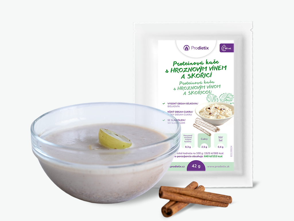  prodietix | proteinová kaše s hroznovým vínem a skořicí | 42 g