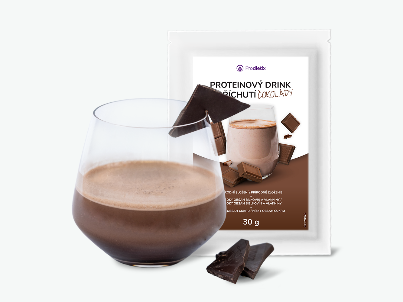 prodietix | proteinový drink s příchutí čokolády | 30 g