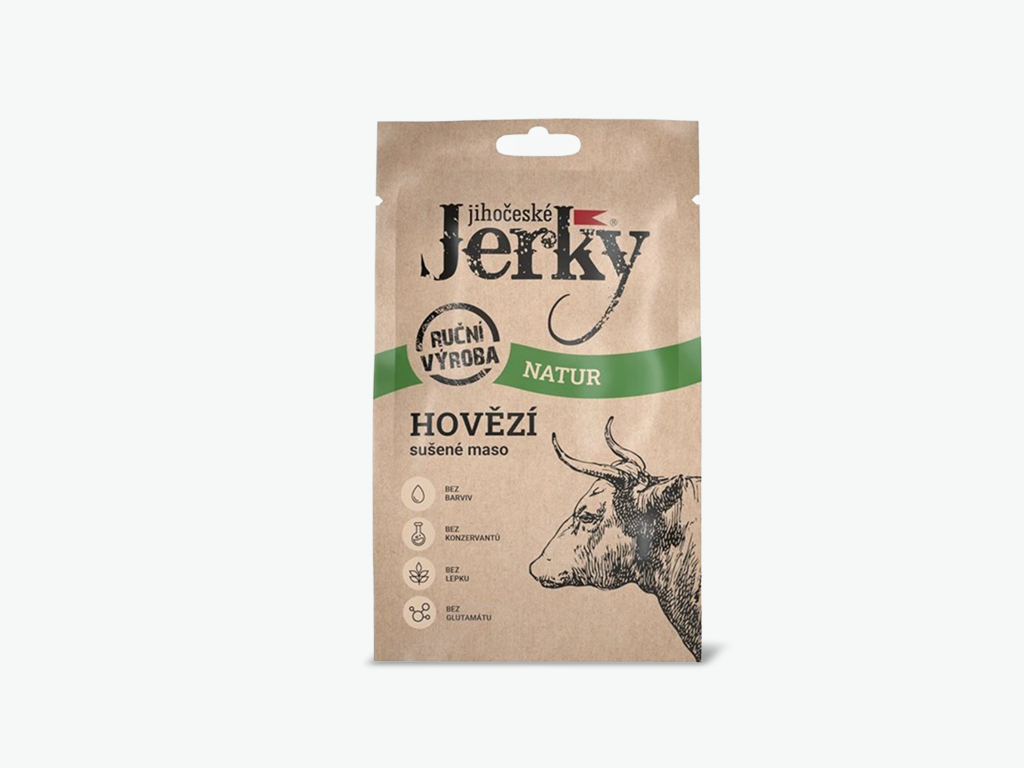 hlavní jídlo - prodietix | jerky hovězí natur | 20 g