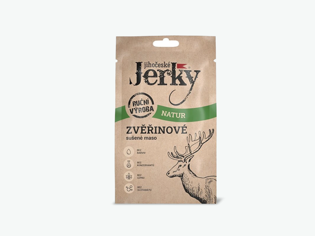 hlavní jídlo - prodietix | jerky zvěřinové natur | 20 g