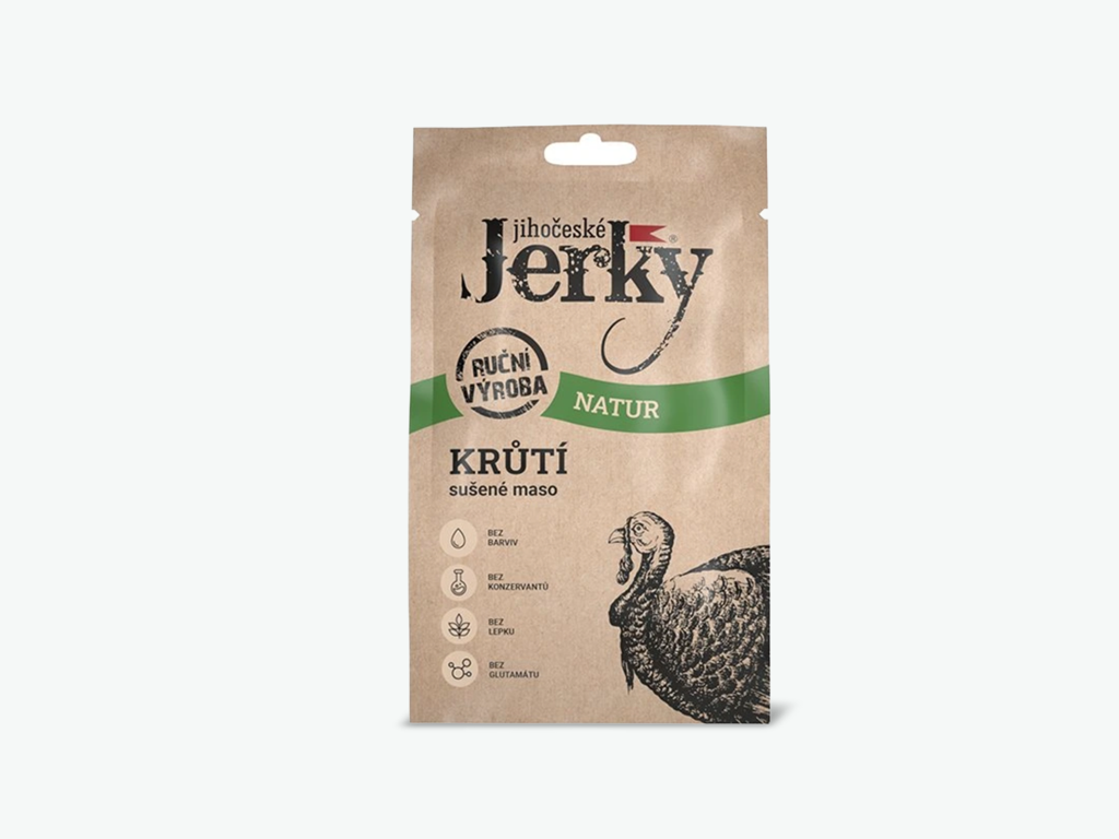 hlavní jídlo - prodietix | jerky krůtí natur | 20 g