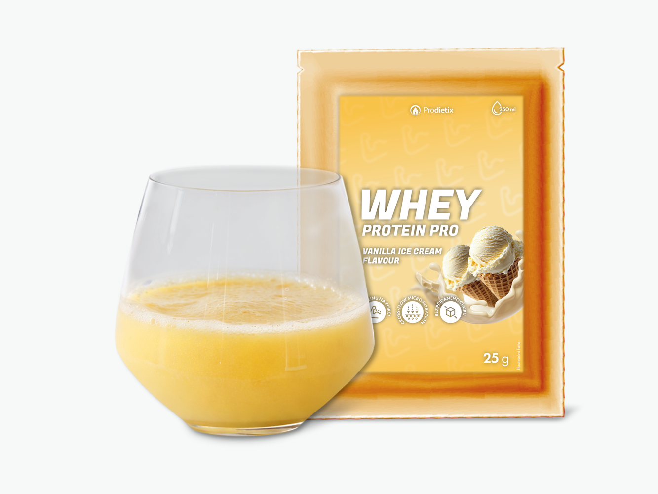 whey protein pro vanilla ice cream flavour