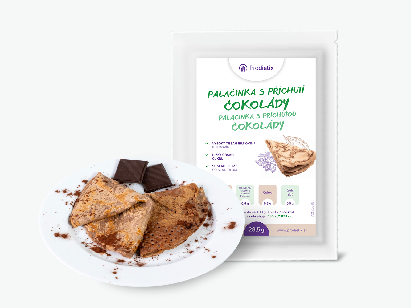 Prodietix proteinová prodietix | palačinka s příchutí čokolády | 28 g