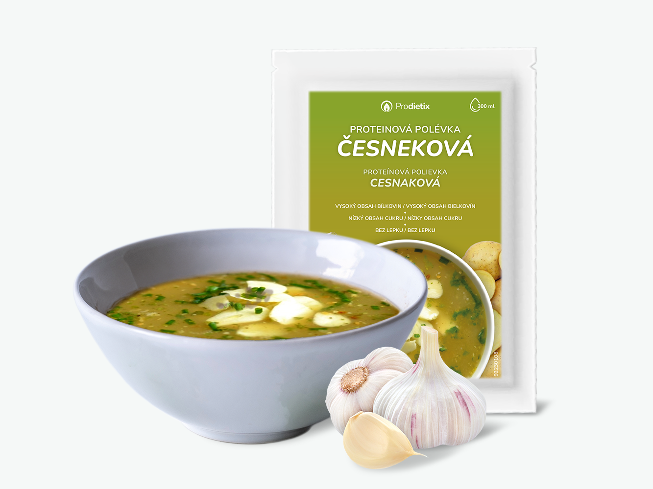 prodietix | proteinová polévka česneková | 30 g