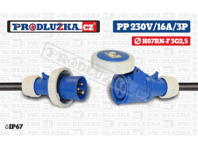 PP 230V 16A IP67