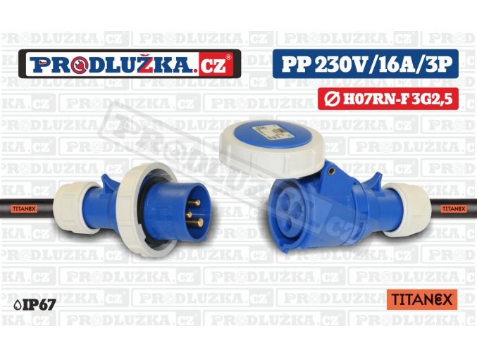 PP 230V 16A IP67 TITANEX
