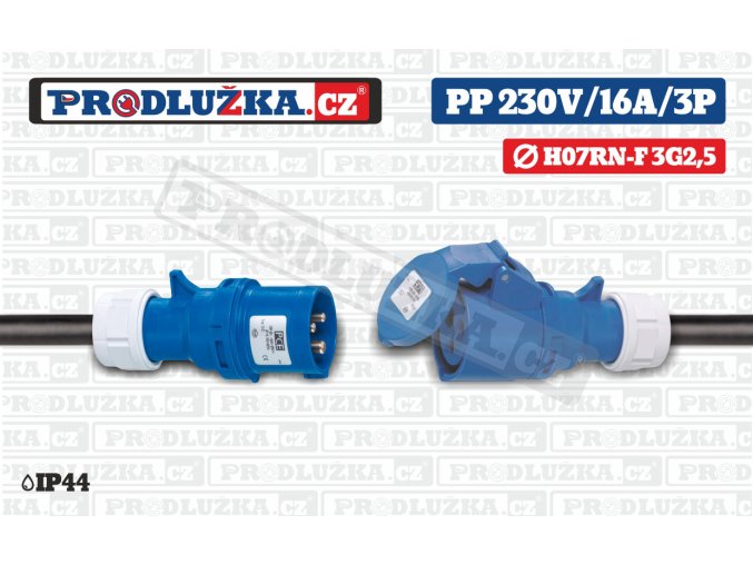 PP 230V 16A IP44