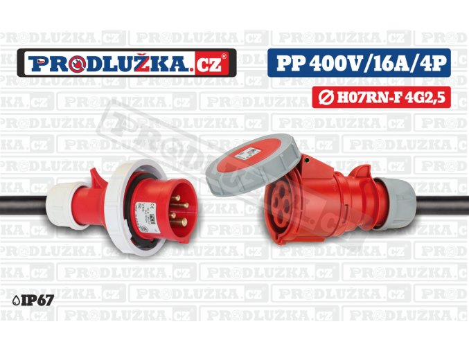 PP 400V 16A IP67 4P