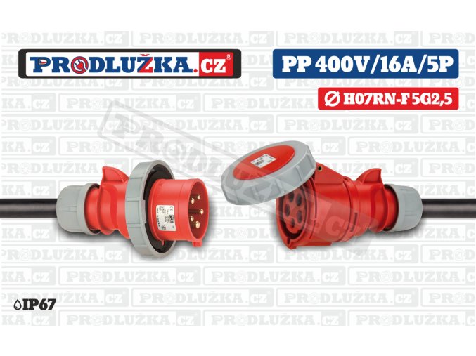 PP 400V 16A IP67 5P