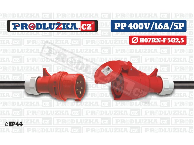 PP 400V 16A IP44 5P