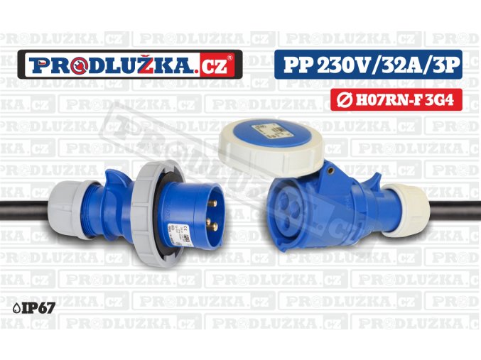 PP 230V 32A IP67 3P