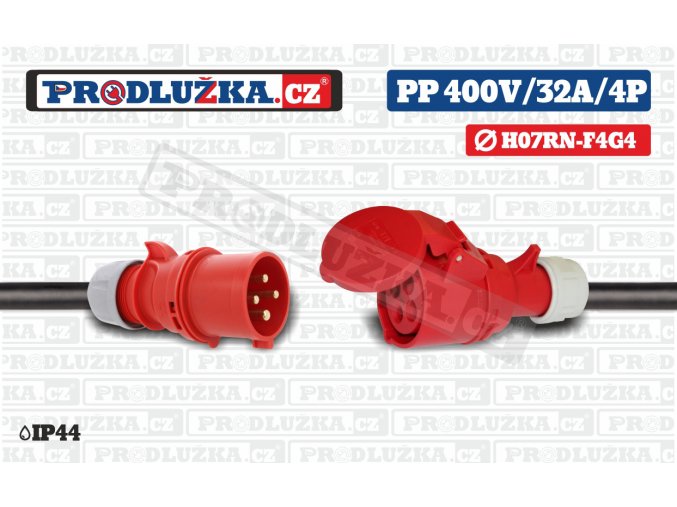 PP 400V 32A IP44 4P 4