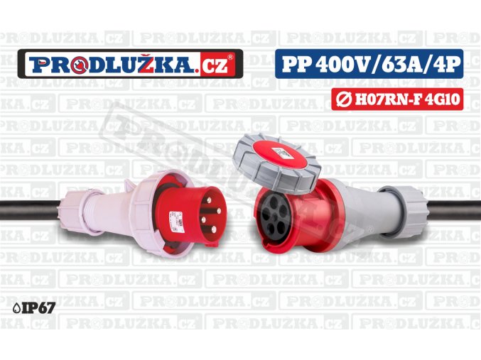 PP 400V 63A IP67 4P 10