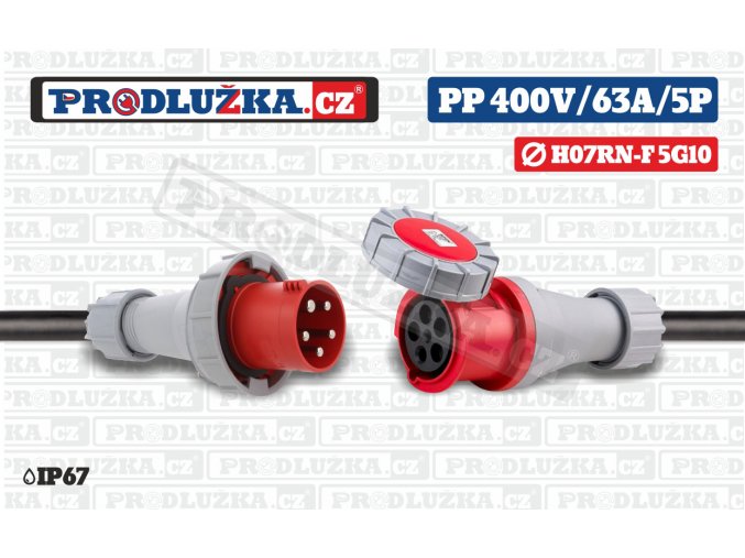 PP 400V 63A IP67 5P 10