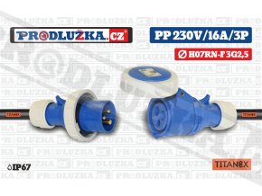 PP 230V 16A IP67 TITANEX