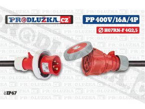 PP 400V 16A IP67 4P