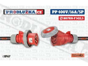 PP 400V 16A IP67 5P TITANEX