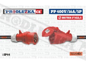 PP 400V 16A IP44 5P TITANEX