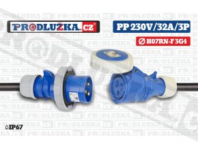 PP 230V 32A IP67 3P