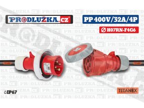 PP 400V 32A IP67 4P 6 TITANEX