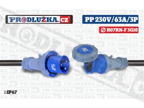 PP 230V 63A IP67 3P 10