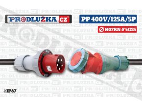 PP 400V 125A IP67 5P 25